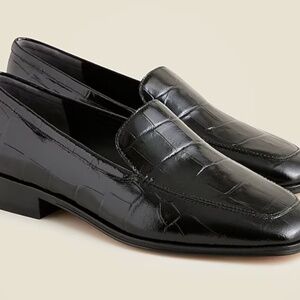 JCREW Maison loafers in croc-embossed Italian leather